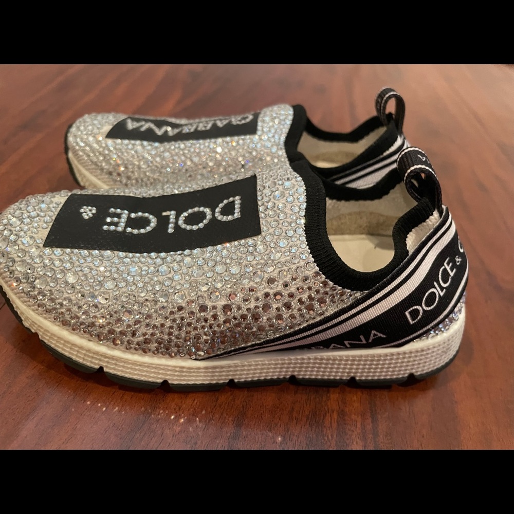 Dolce and Gabbana Crystal Toddler Girl Sho…